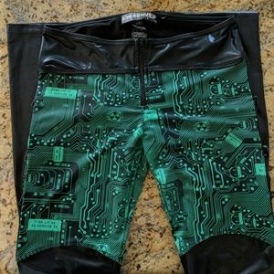 Lip Service Circuit City Cyber Goth Pants - Large